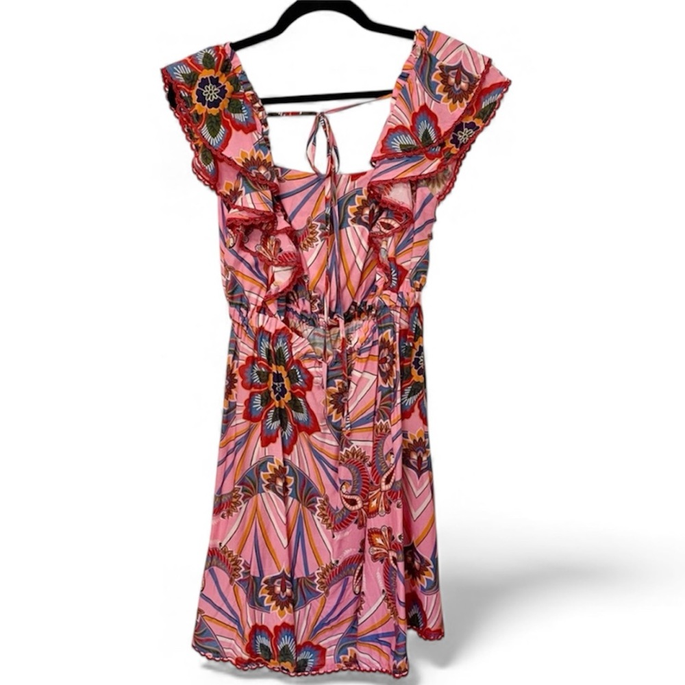 Farm Rio Arara Ruffle Shoulder Midi Dress - Picture 10 of 10
